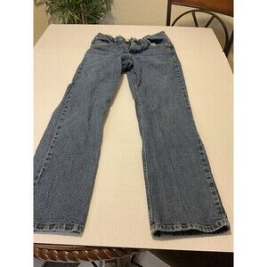 H & M Ioriginals relaxed boot blue denim jeans Size 6 Distressed